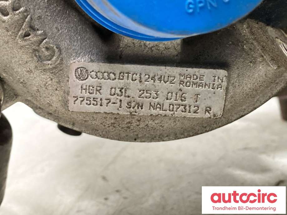 Turbo til Audi A3 2009-2012 (Type II, Fase 2)  (GARRETT|03L253016T|03L253016TX|)