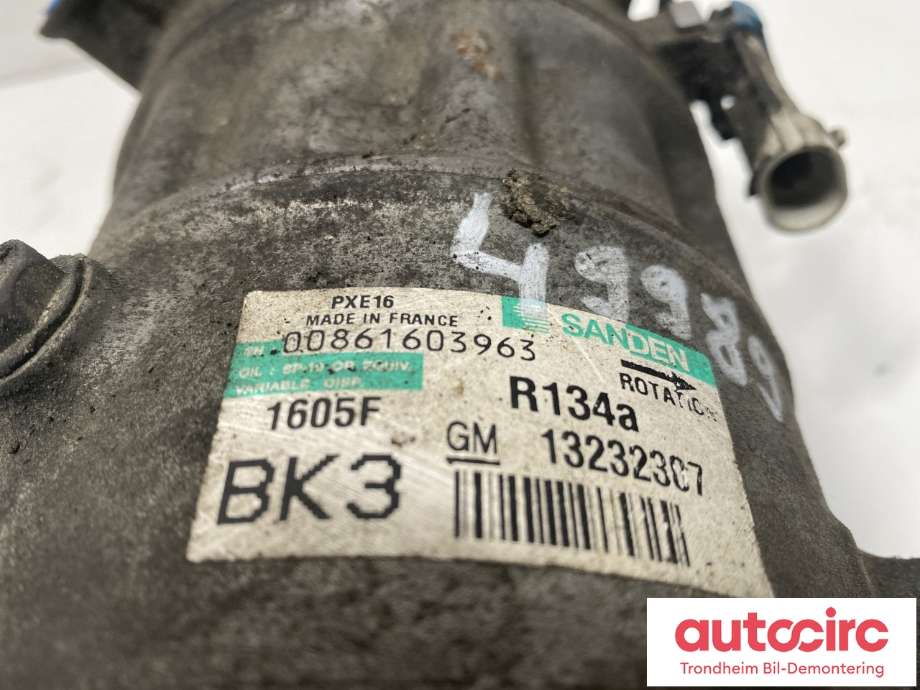 Aircondition kompressor til Opel Insignia A 2009-2014  (SANDEN|13232307|13262839|95516239)