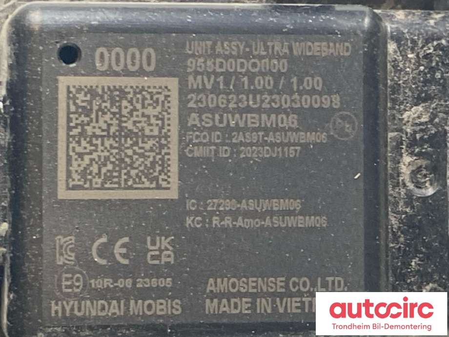 Styreenhet diverse til Kia EV9 2023-->>  (955D0DO000|)