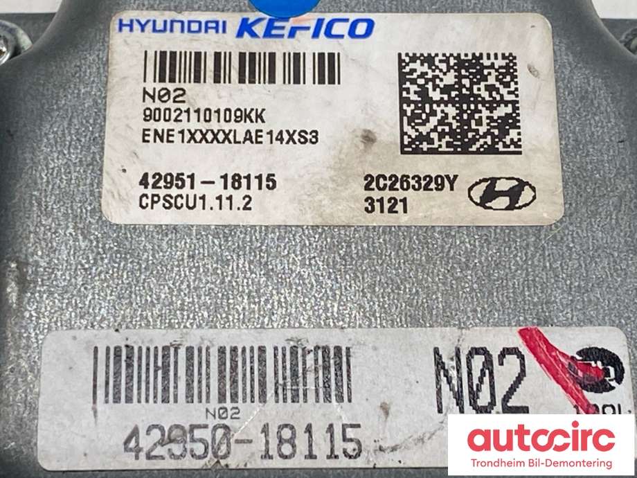 Styreenhet girkasse til Hyundai Ioniq 5 2021-->>  (42951-18115|42950-18115|4295018115)