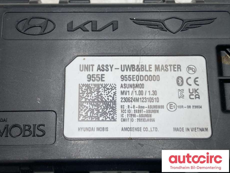 Styreenhet diverse til Kia EV9 2023-->>  (955E0DO000|)