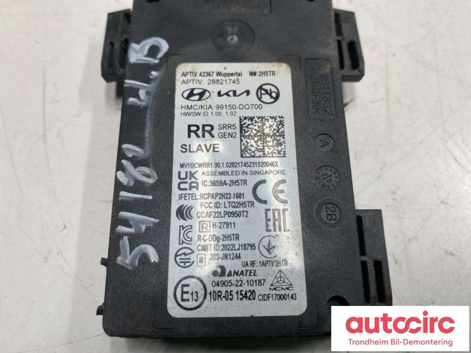 Sensor blindsone til Kia EV9 2023-->> (99150DO700|)