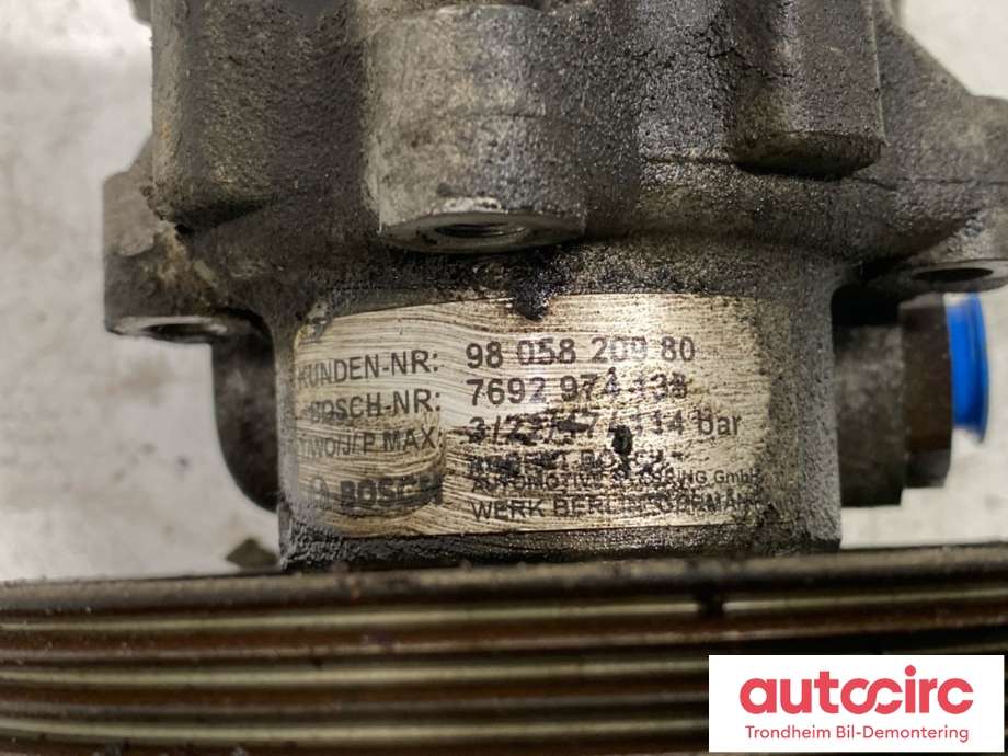 Servo pumpe mekanisk til Peugeot Boxer 2014-->> (Type III, Fase 2)  (98 058 209 80|1673622280|7692974138)