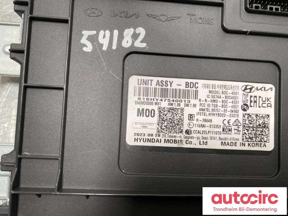 Styreenhet diverse til Kia EV9 2023-->>  (95400DO000|)