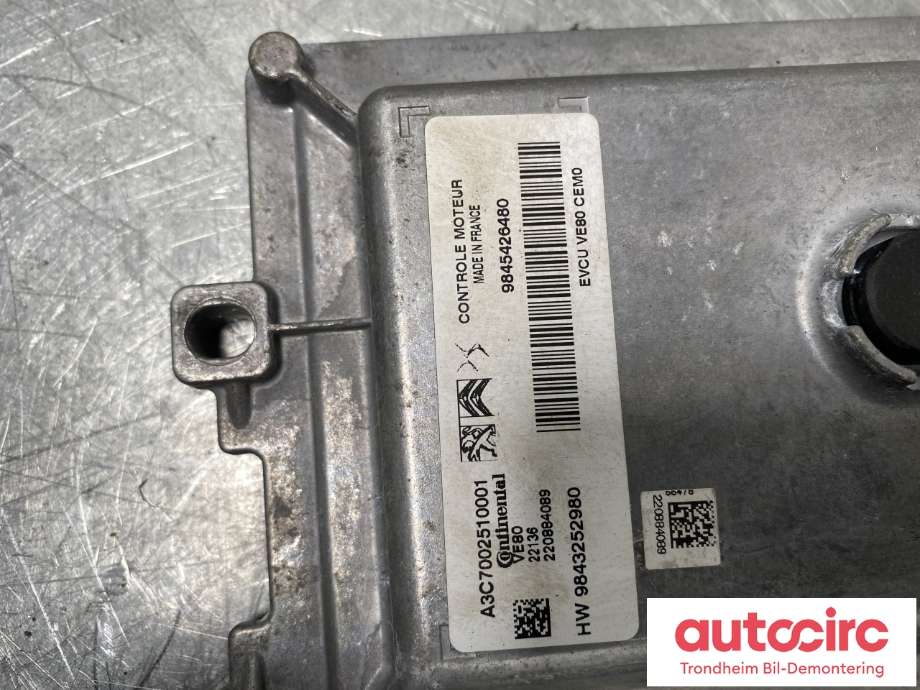 Styreenhet motor til Opel Mokka E 2020-->> (Type II)  (16 915 043 80|)