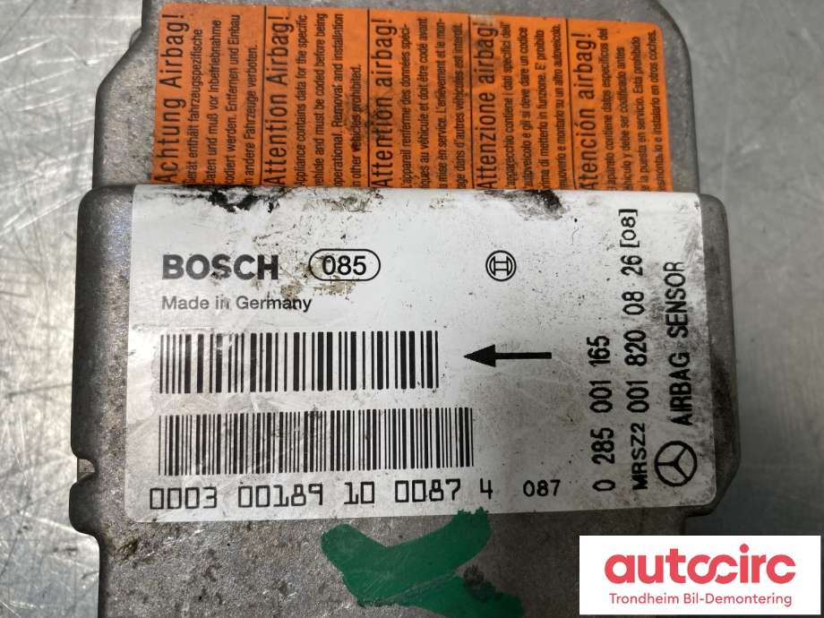 Styreenhet airbag hovedsensor til Mercedes SLK 1997-2004 (R170) (R170) (A0018200826|)