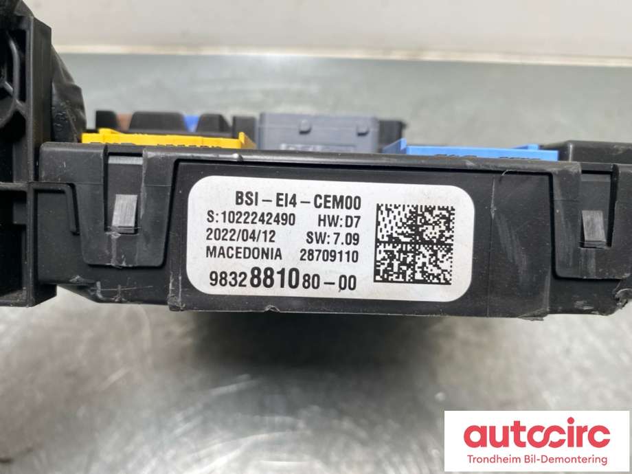 Sikringsboks motorrom til Opel Mokka E 2020-->> (Type II)  (16 809 673 80|)