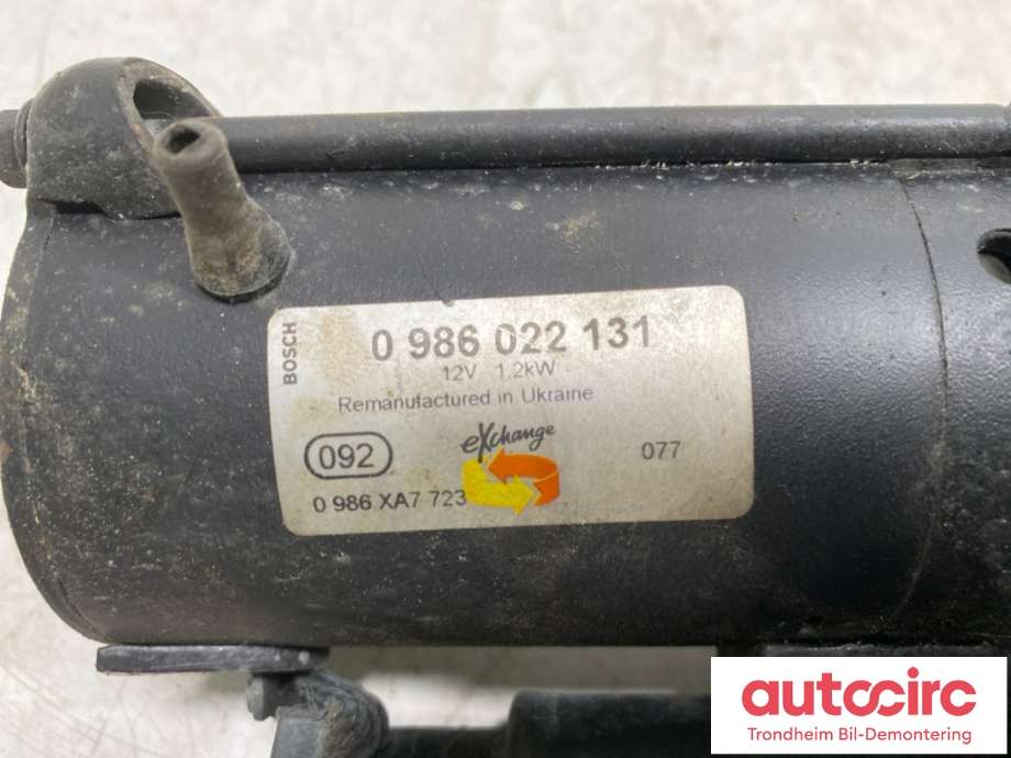 Starter diesel til Volvo V50 2007-2012 (Fase 2) (BOSCH REMANUFACTURED|36003219|30795406|0 986 022 131)