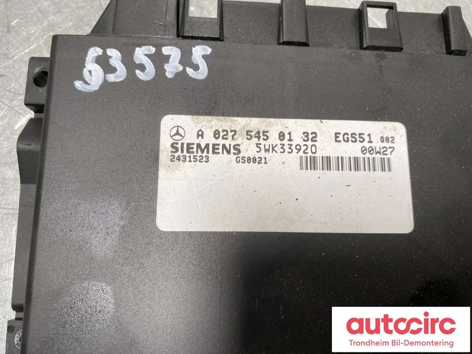 Styreenhet girkasse til Mercedes SLK 1997-2004 (R170) (R170) (A0275450132|)