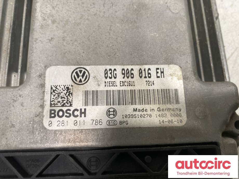 Styreenhet motor til VW Touran 2003-2006 (Type I, Fase 1) (BOSCH|03G 906 016 EH|03G 906 016 EH|0 281 011 786)