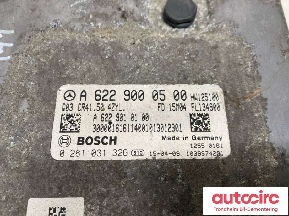 Styreenhet motor til Mercedes Vito 2014-->> (W447) (W447) (BOSCH|A6229000500|0281031326|)