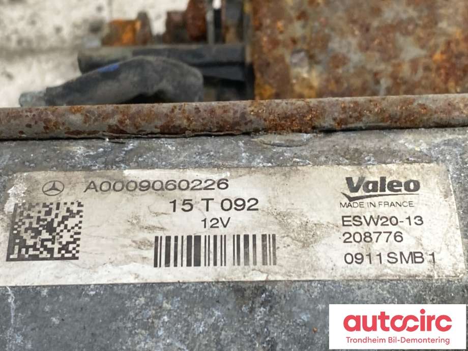 Starter diesel til Mercedes Vito 2014-->> (W447) (W447) (VALEO|A 000 906 02 26|)