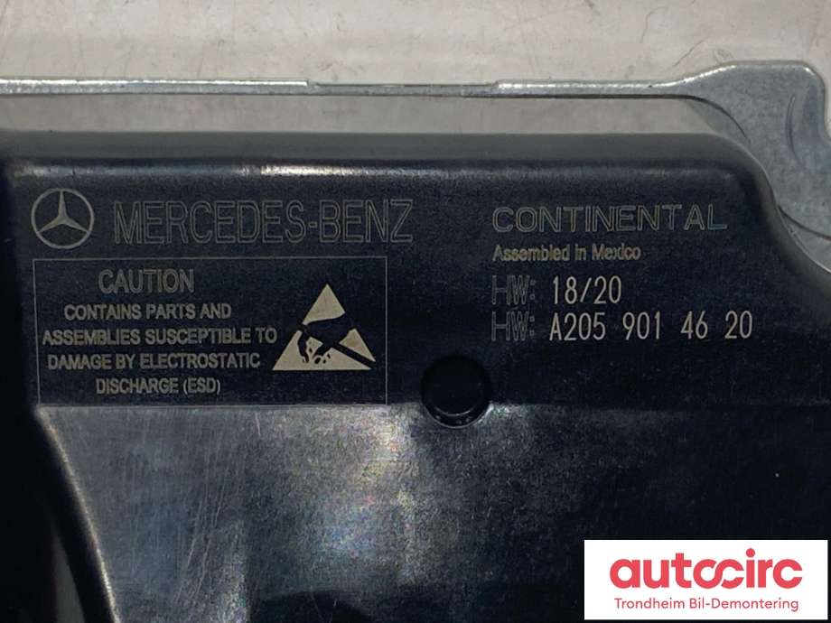 Styreenhet airbag hovedsensor til Mercedes EQC 2019-->> (A2059009445|)