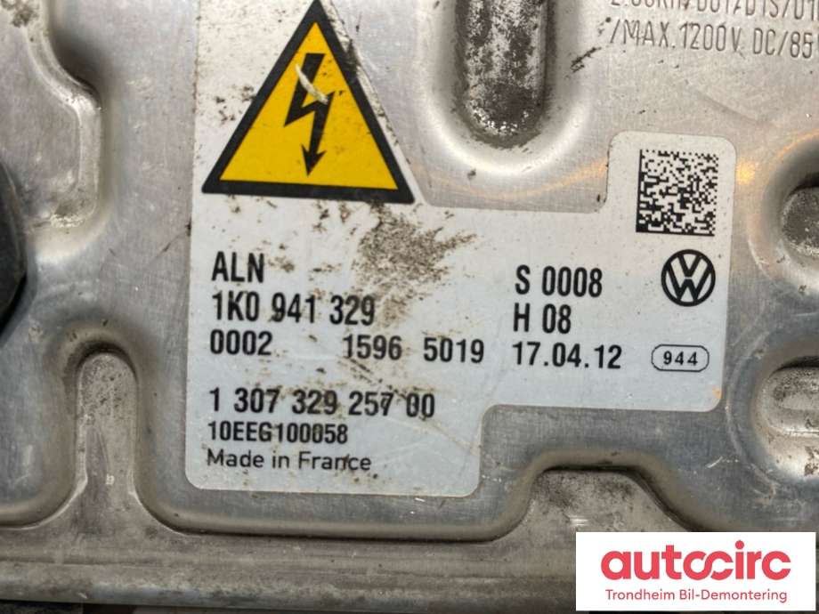 Styreenhet xenon/ballast til Škoda Yeti 2009-2013 (Fase 1)  (1K0 941 329|)