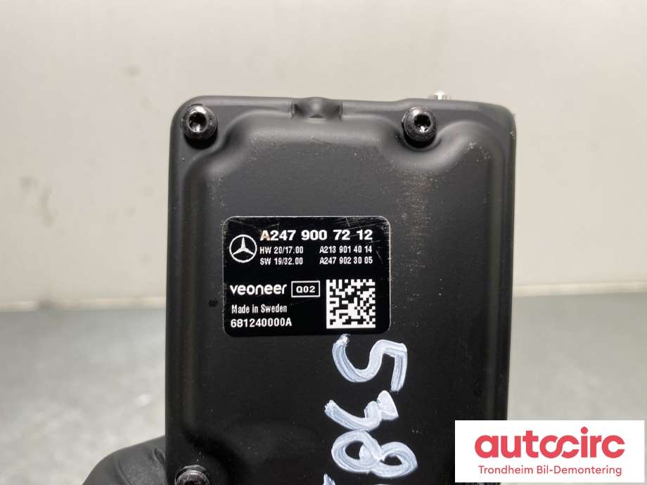 Kamera til Mercedes EQC 2019-->>  (A 247 900 72 12|A 247 900 80 17|)