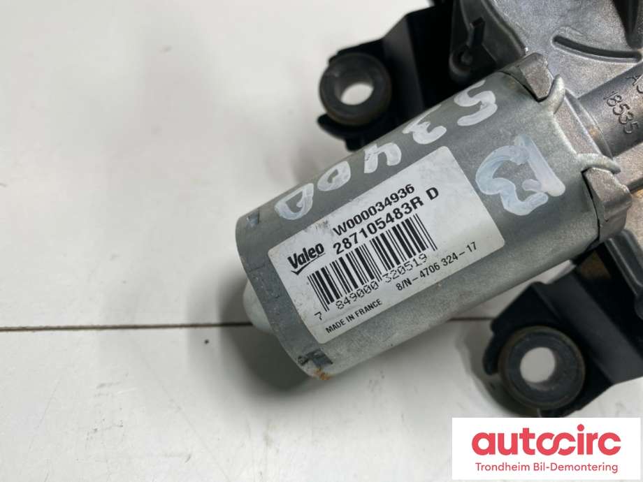 Viskermotor bakrute til Renault Zoe 2013-2019 (Fase 1) (287105483R|)