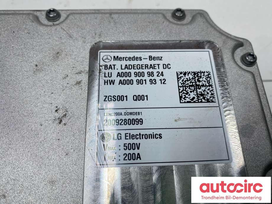Inverter elbil til Mercedes EQC 2019-->> (A0009009824|A0009009026|A0009005335)