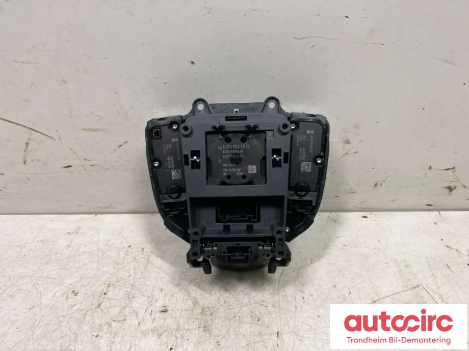 Bilstereo navigasjon betjeningspanel til Mercedes C-Klasse 2014-2018 (Fase 1) (W205) (W205) (CONTINENTAL|A2059008018|A2059005915|A 205 900 80 18)