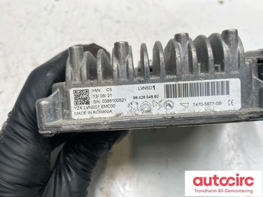 Styreenhet diverse til Peugeot Expert 2016-->> (Type III)  (9842654880|16 713 327 80|)