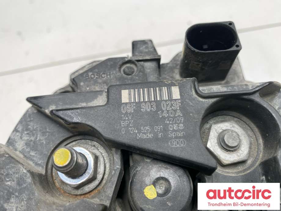 Dynamo diesel til Škoda Octavia 2009-2013 (Type II, Fase 2)  (BOSCH|06F903023F|)