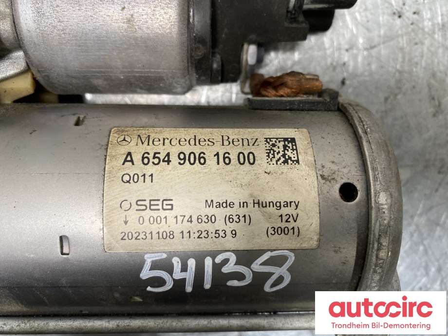 Starter diesel til Mercedes Vito 2014-->> (W447) (W447) (A6549061600|)