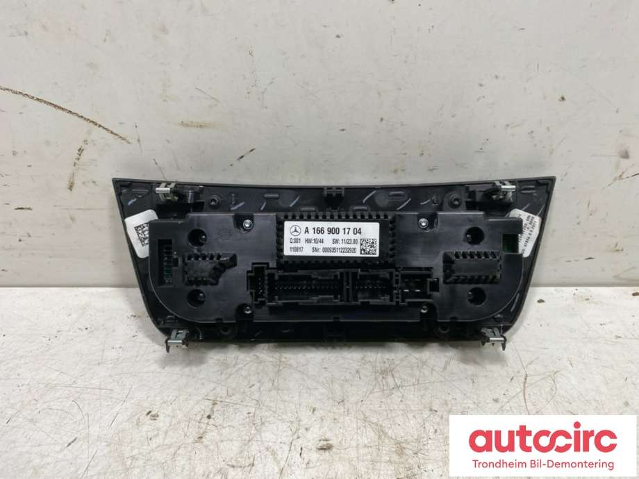 Varmeapparat betjening til Mercedes ML 2011-2015 (Fase 1) (W166) (W166) (A 166 900 17 04|)