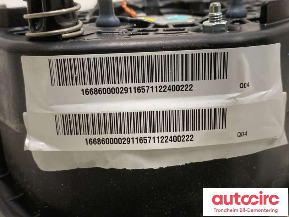 Airbag rattpute til Mercedes ML 2011-2015 (Fase 1) (W166) (W166) (A 166 860 00 02|)