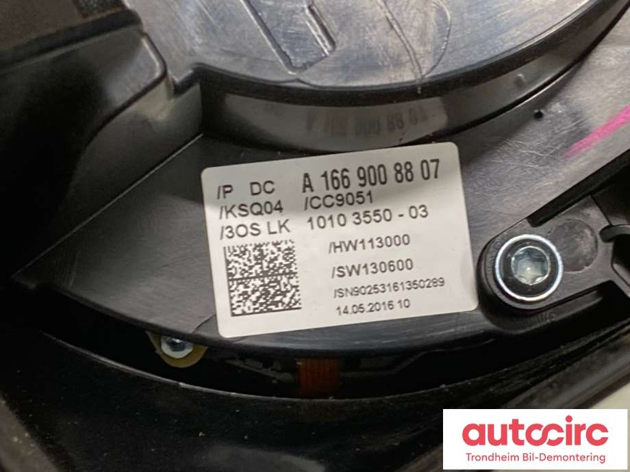 Bryter combi til Mercedes ML 2011-2015 (Fase 1) (W166) (W166) (A 166 900 94 02|)