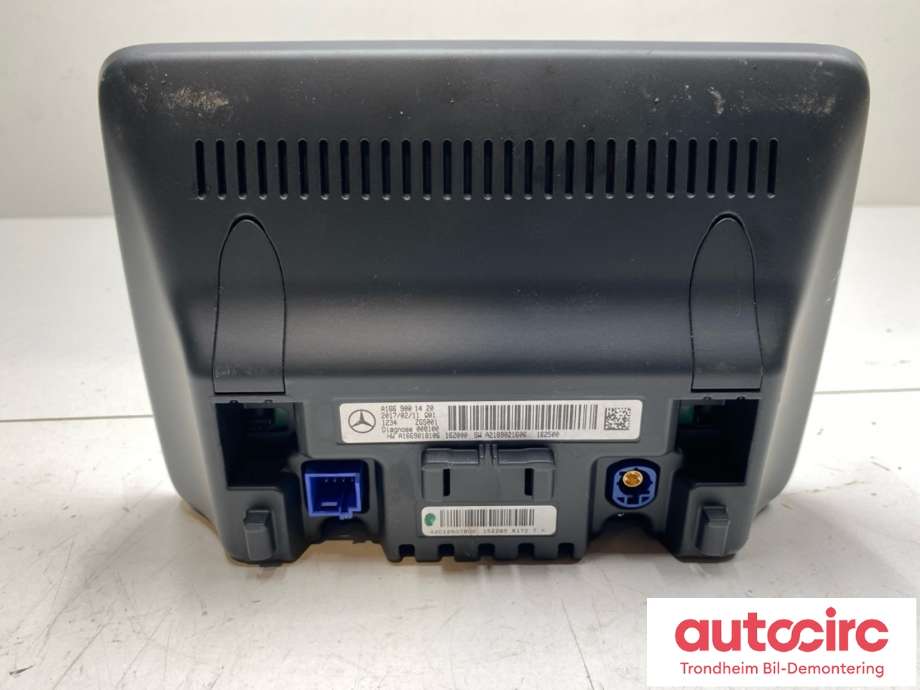 Bilstereo navigasjon skjerm til Mercedes B-Klasse, electric drive 2014-2018 (W242) (W242) (A1669001420|A1669000115|A1669004421| A1669008222)
