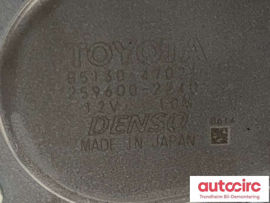 Viskermotor bakrute til Toyota Prius 2009-2016 (Type III) (COMBI) (COMBI) (8513047021|)