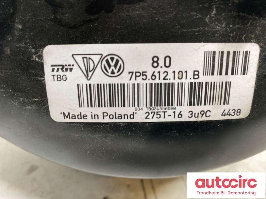 Bremsekraft-forsterker til Porsche Cayenne 2010-2017 (92A) (92A) (TRW|958 355 923 02|7P5.612.101.B|)