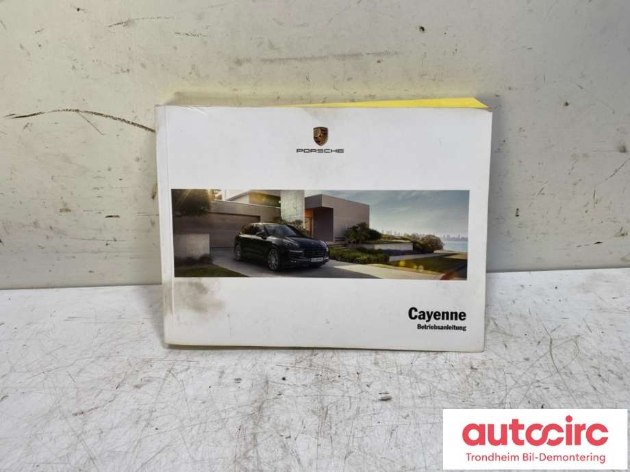 Instruksjonsbok til Porsche Cayenne 2010-2017 (92A) (92A) 