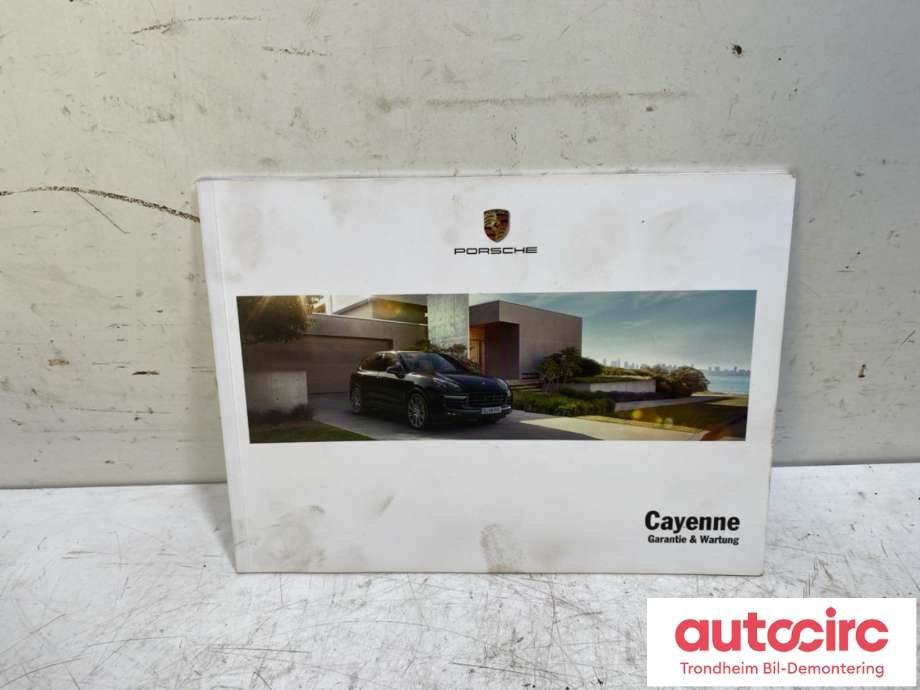 Instruksjonsbok til Porsche Cayenne 2010-2017 (92A) (92A) 