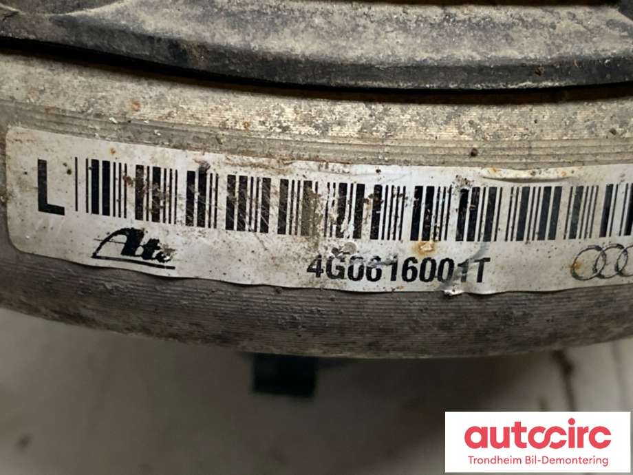Fjær bak nivå luftpute/belg til Audi A7 2010-2014 (Type I, Fase 1)  (VENSTRE|4G0 616 001 K|4G0 616 001 T|)