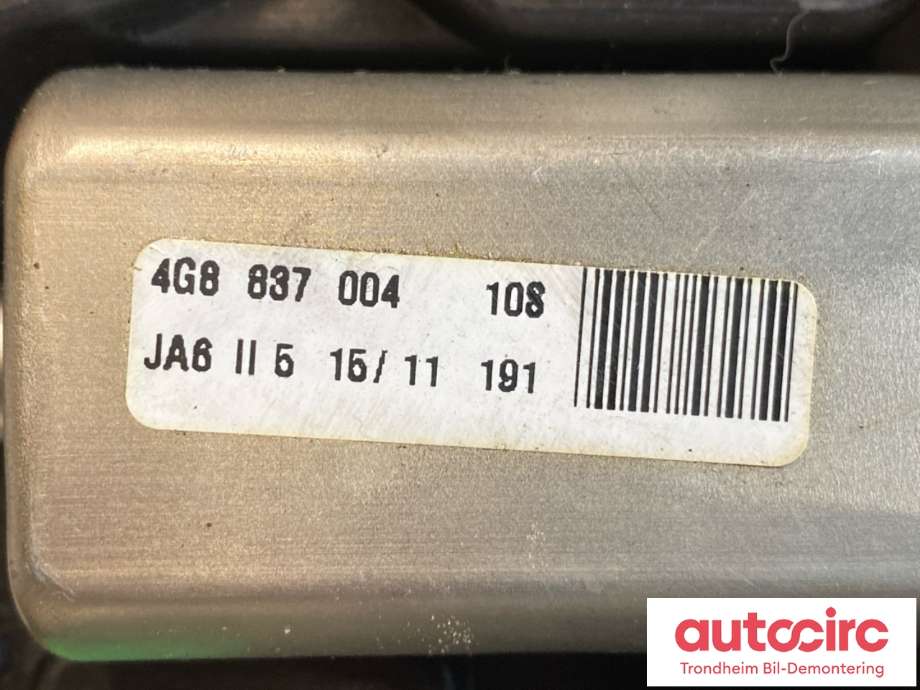 Sentrallås høyre foran til Audi A7 2010-2014 (Type I, Fase 1) (4F0 837 059|4G8 837 096|)