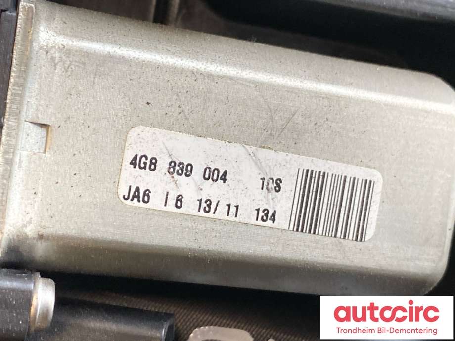 Sentrallås høyre bak til Audi A7 2010-2014 (Type I, Fase 1)  (4F0 837 060|4G8 839 096|)