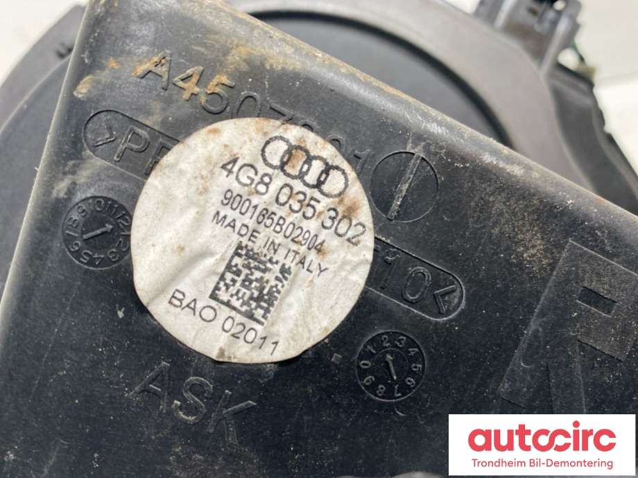 Bilstereo høyttaler til Audi A7 2010-2014 (Type I, Fase 1) (HØYRE BAK|4G8 035 302|)
