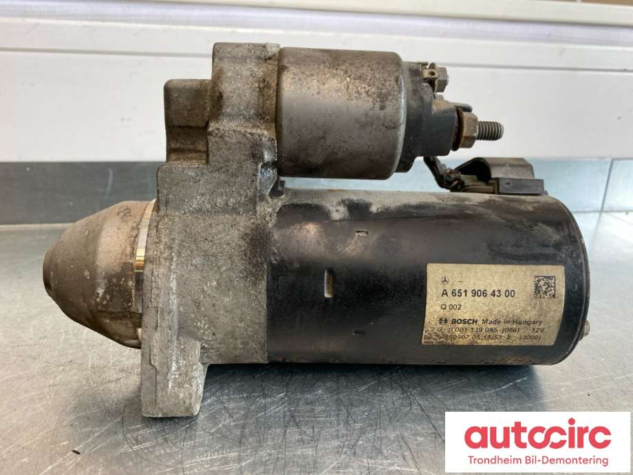 Starter diesel til Mercedes Sprinter 2013-2018 (Fase 2) (906) (906) (BOSCH|A6519064300|0001139085|)