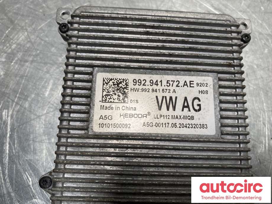 Styreenhet LED til VW ID.3 2020-->>  (992941572AE|)