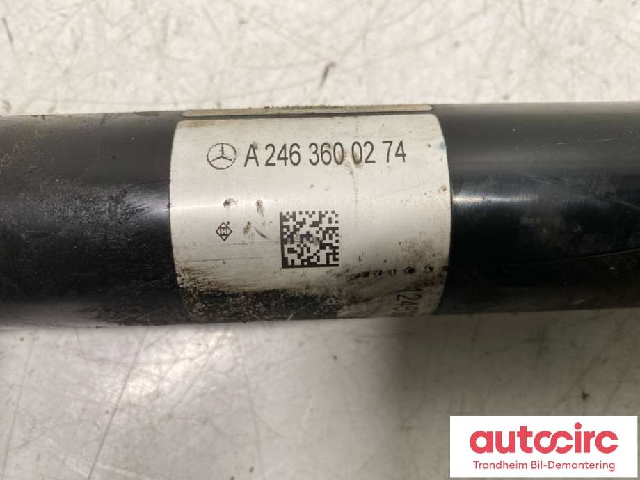 Drivaksel høyre foran, diesel/automat til Mercedes GLA 2014-2020 (X156) (X156) (A2463600274|)