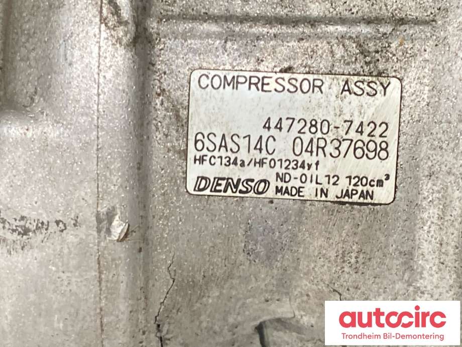 Aircondition kompressor til Mercedes GLA 2014-2020 (X156) (X156) (DENSO|A0038304460|A0008303502|4472807423)