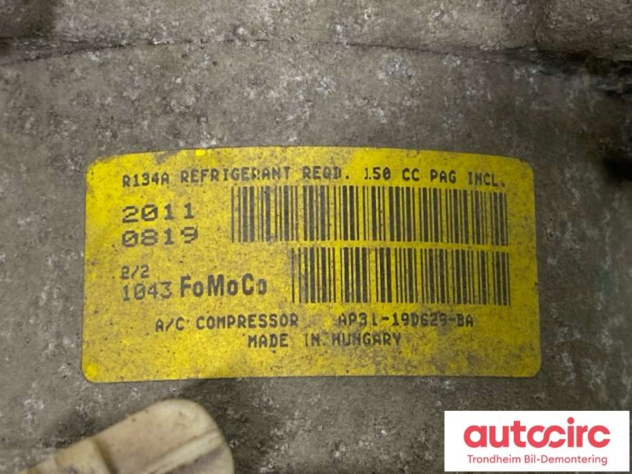 Aircondition kompressor til Ford Focus 2011-2014 (Type III, Fase 1)  (1799468|1901471|AP31-19D629-BB)