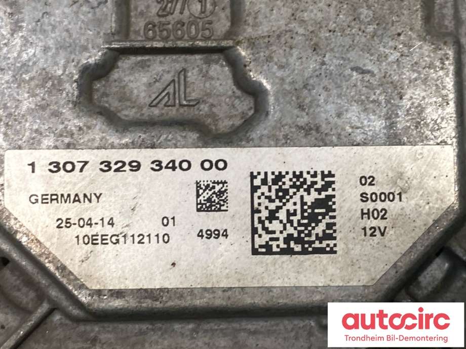 Styreenhet xenon/ballast til Opel Zafira Tourer 2012-2018 (AL|20950267|1 307 329 340 00|)
