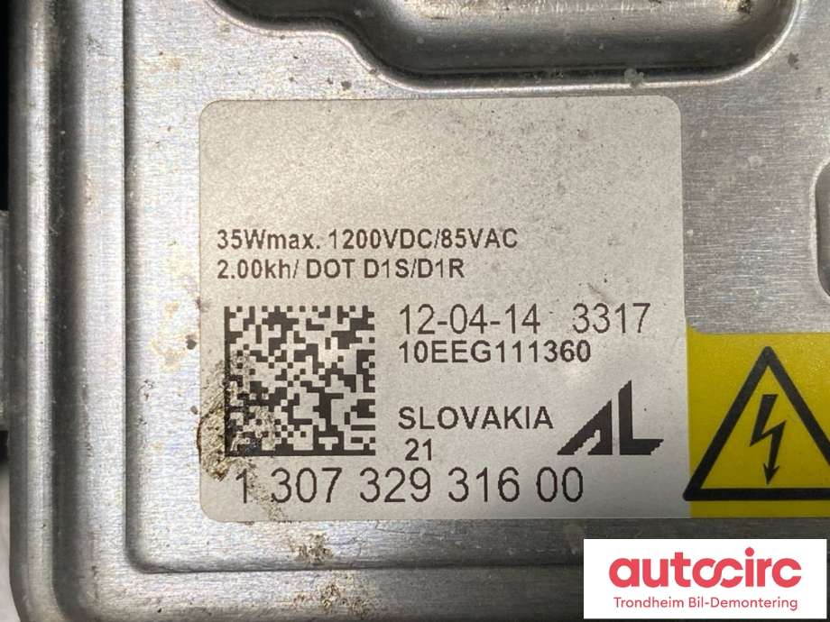 Styreenhet xenon/ballast til Opel Zafira Tourer 2012-2018  (20950268|1 307 329 316 00|)