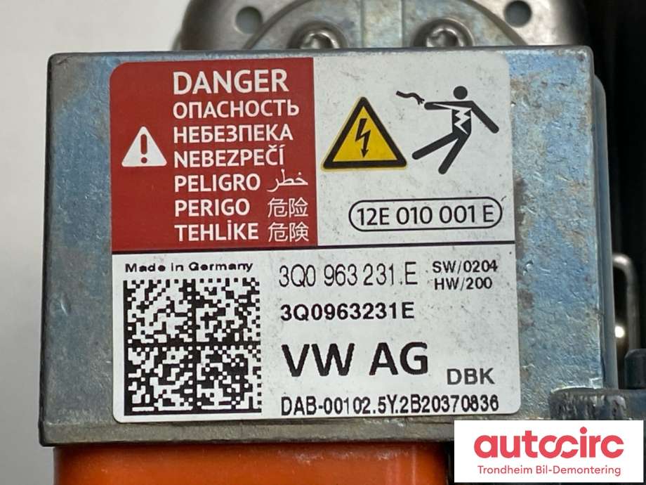 Varmeapparat PTC-heater til Audi e-tron 2018-->>  (3Q0 963 231 E|3Q0 963 231 F|)