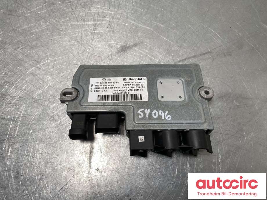 Styreenhet diverse til Toyota Proace, 2016-->> (Type II)  (9802096780)