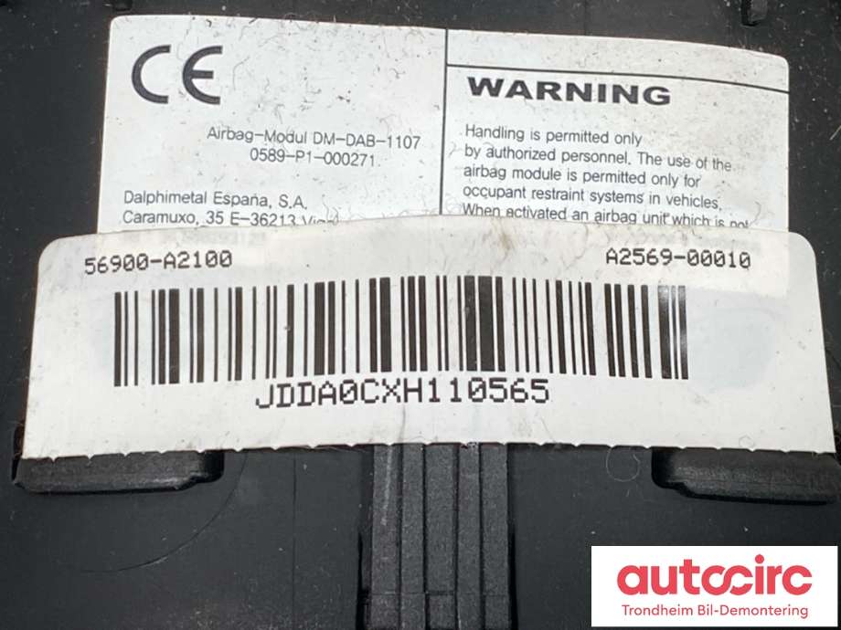 Airbag rattpute til Kia Cee