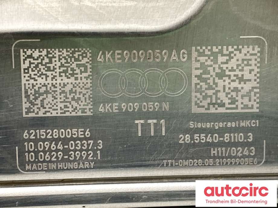 Bremsekraft-forsterker til Audi e-tron 2018-->>  (4KE614100AG|4KE909059AG|)