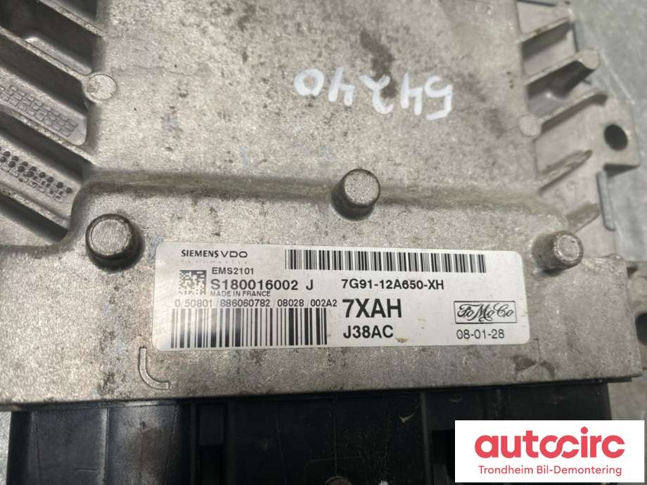 Styreenhet motor til Ford Mondeo 2007-2010 (Type IV, Fase 1) (7G91-12A650-XH|1477997|7U71-12A650-AA)