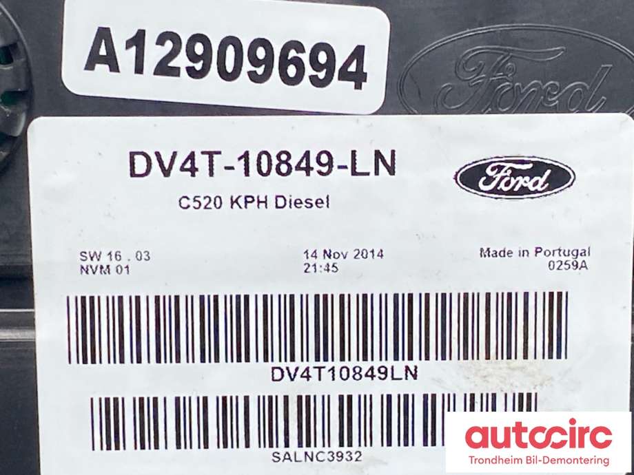 Instrumentpanel til Ford Kuga 2013-2019 (DV4T-10849-LN|2052991|FV4T-10849-LG)